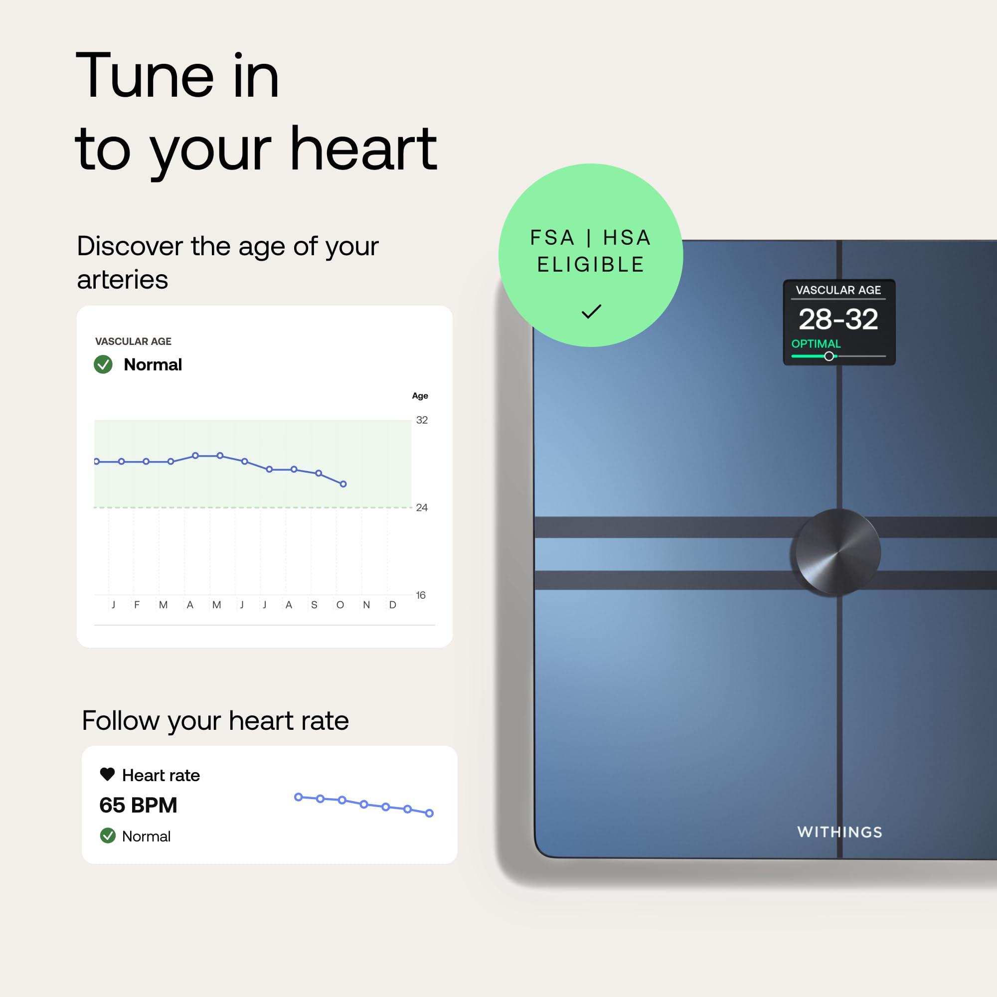 Withings Body Comp Scale - Full Body Analysis

