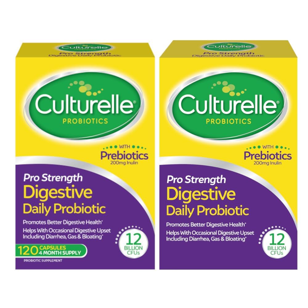 Culturelle Pro Strength Daily Probiotics for Digestive Health with Prebiotics