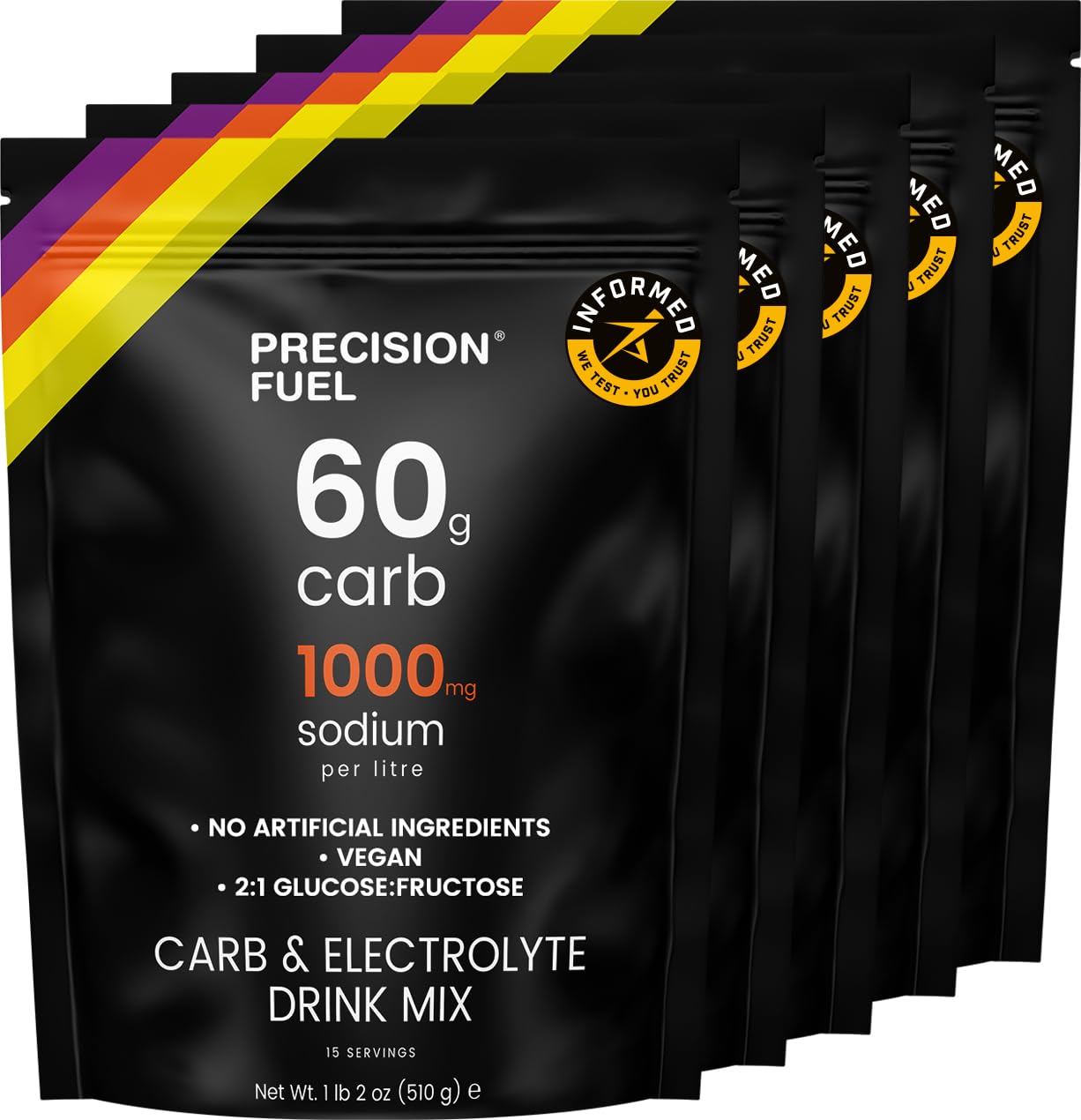 Hydration Drink Mix by Precision Fuel PF60 for Endurance