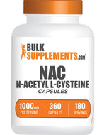 BulkSupplements NAC Capsules - N-Acetyl Cysteine Supplement

