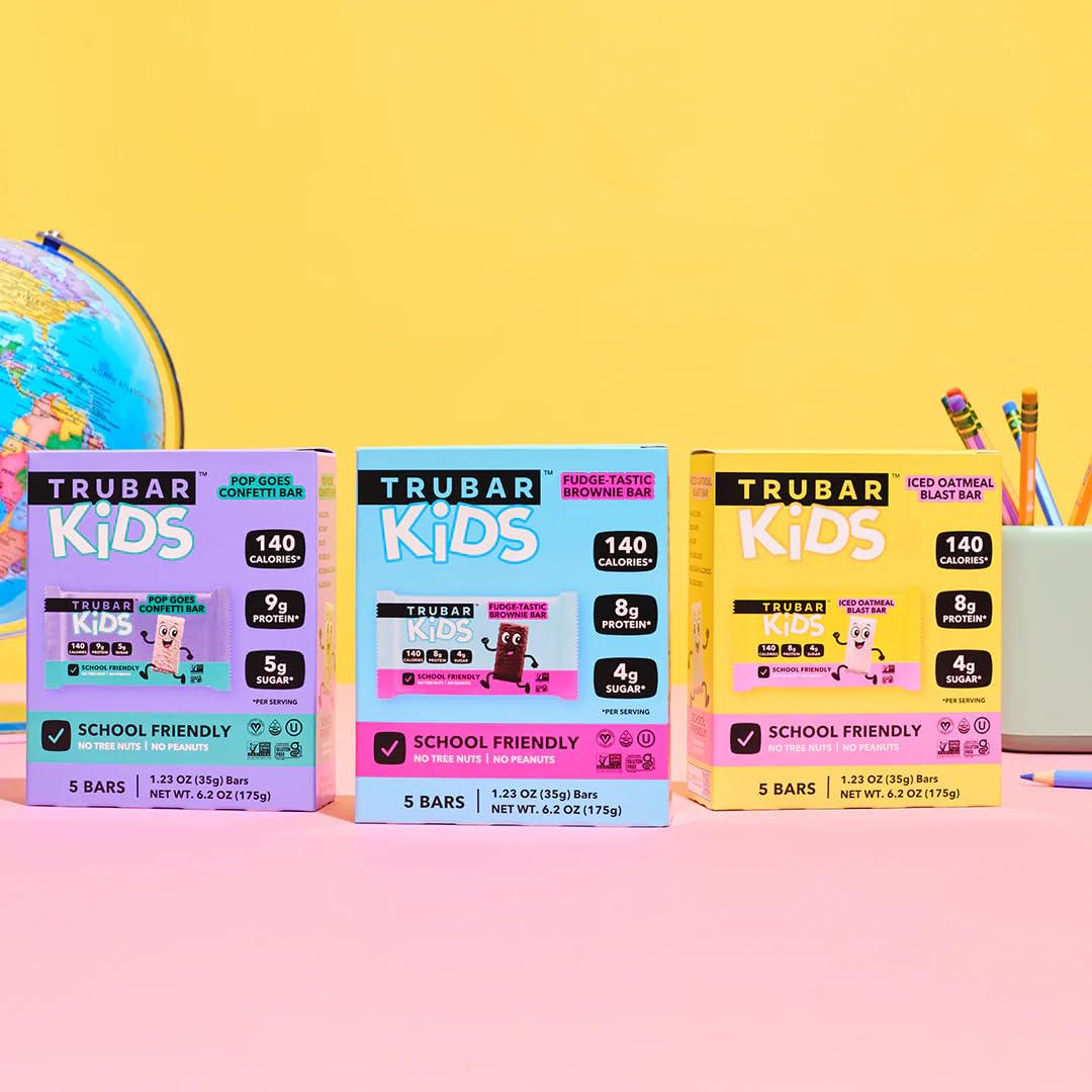 TRUBAR Kids Protein Bars – Plant-Based Gluten Free Snack

