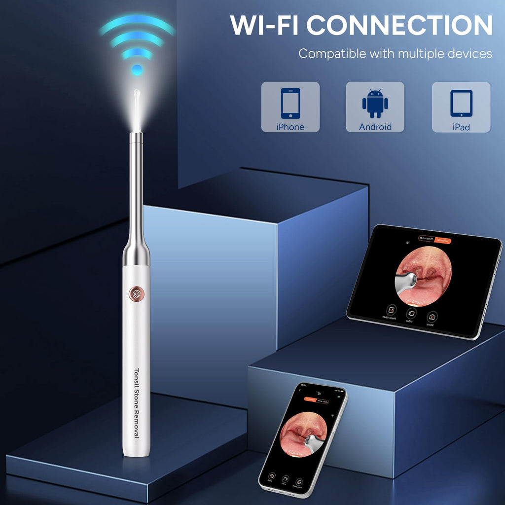 Tonsil Stone Remover with Camera - 1080P Visual Kit

