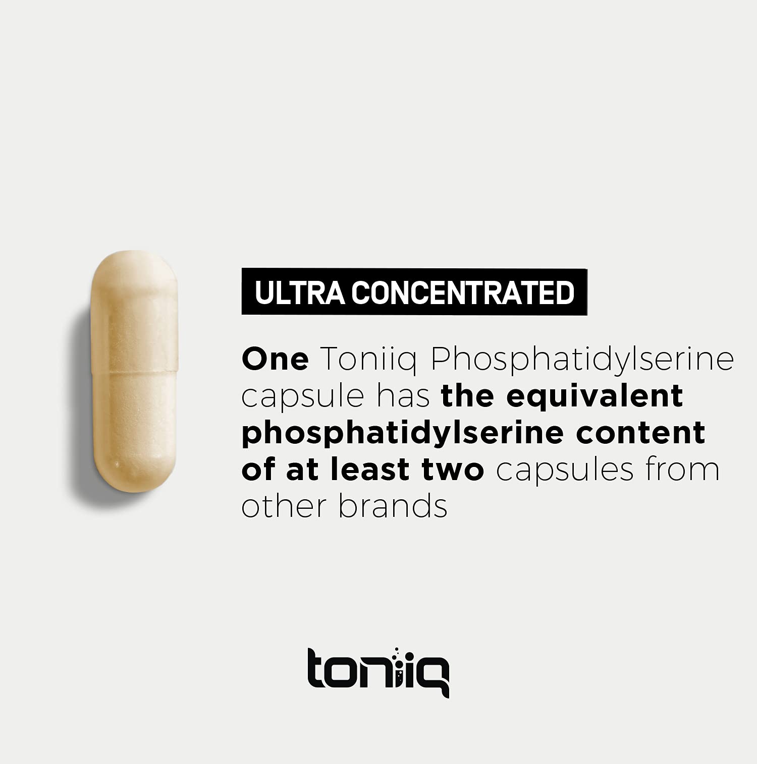 Toniiq Phosphatidylserine Supplement - Purity Tested

