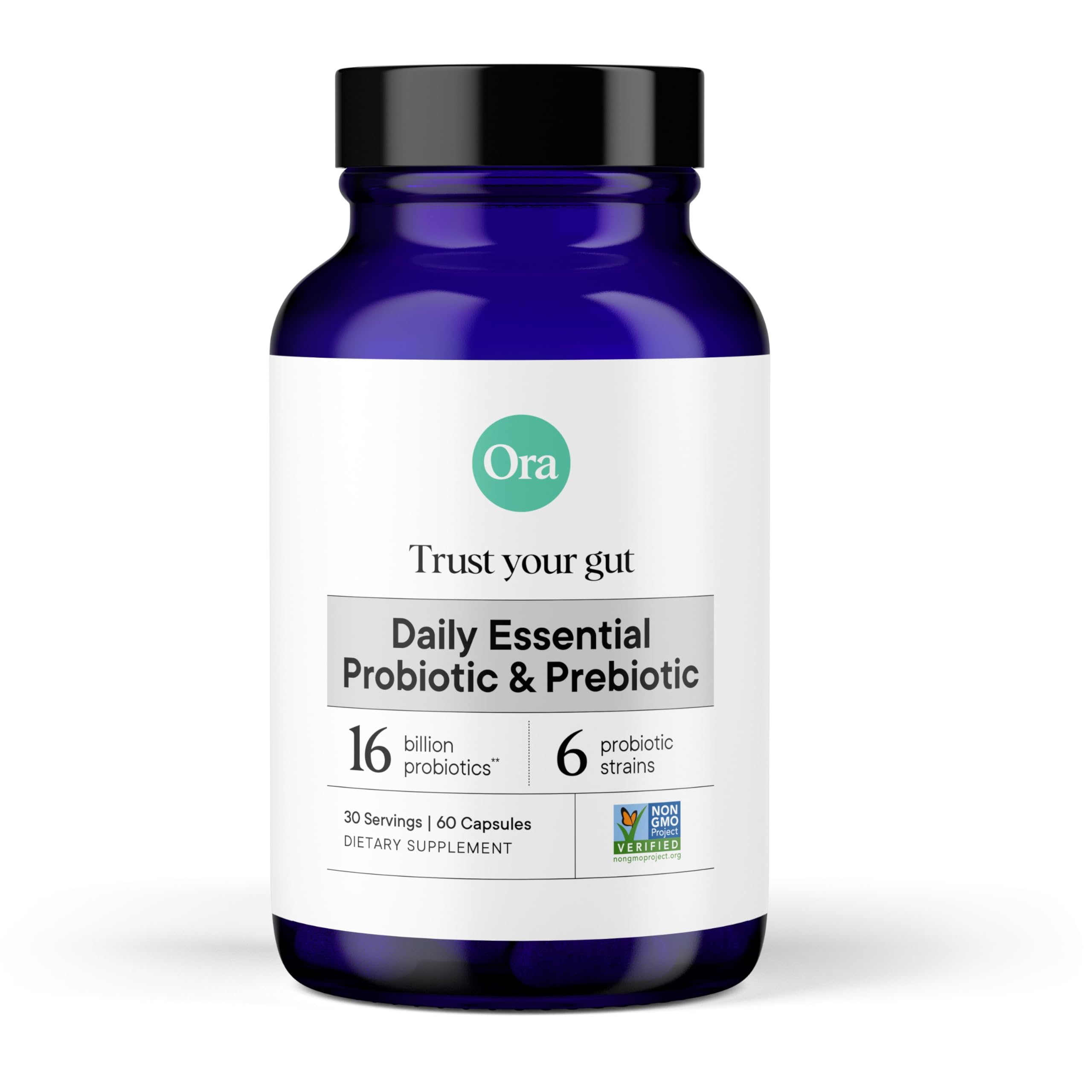 Ora Organic Vegan Probiotic & Prebiotic Capsules Plant-Based

