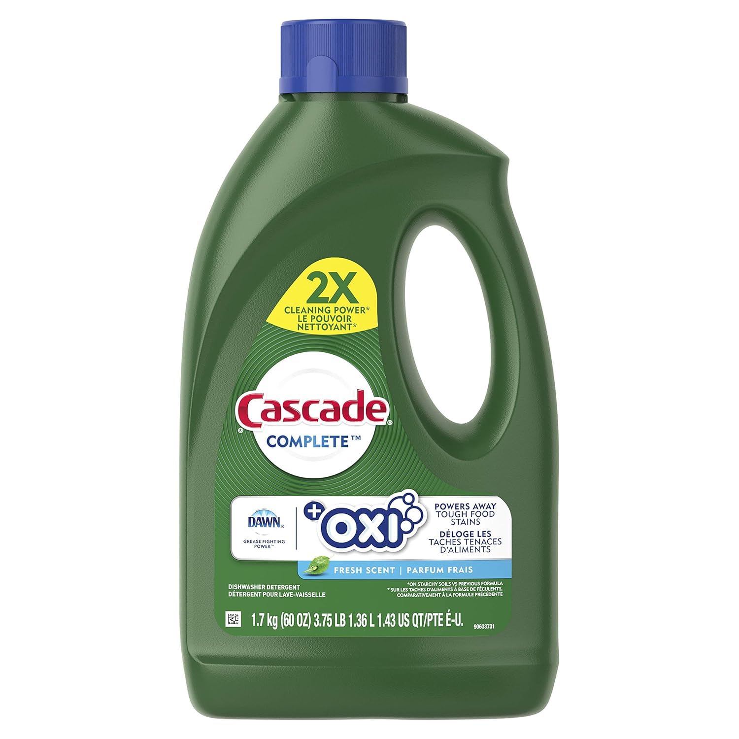 Cascade Complete +Oxi Gel Dishwashing Detergent Fresh Scent


