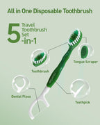 nicedae Toothbrush Disposable Travel Set | All-in-One

