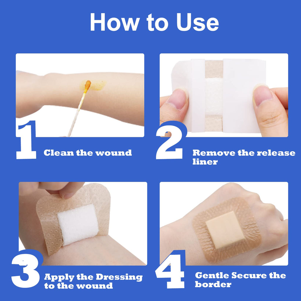 Niceful Silicone Foam Dressing with Border | Wound Care

