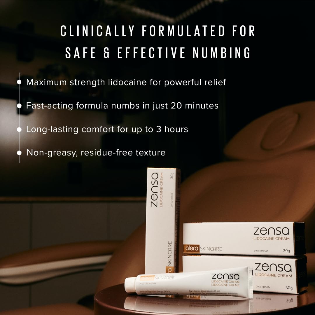 Zensa Lidocaine Numbing Cream – Topical Anesthetic

