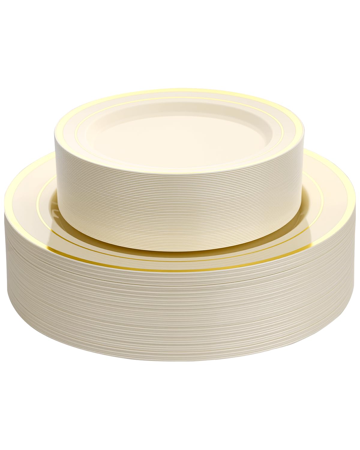 Goodluck Heavy-Duty Disposable Plastic Plates