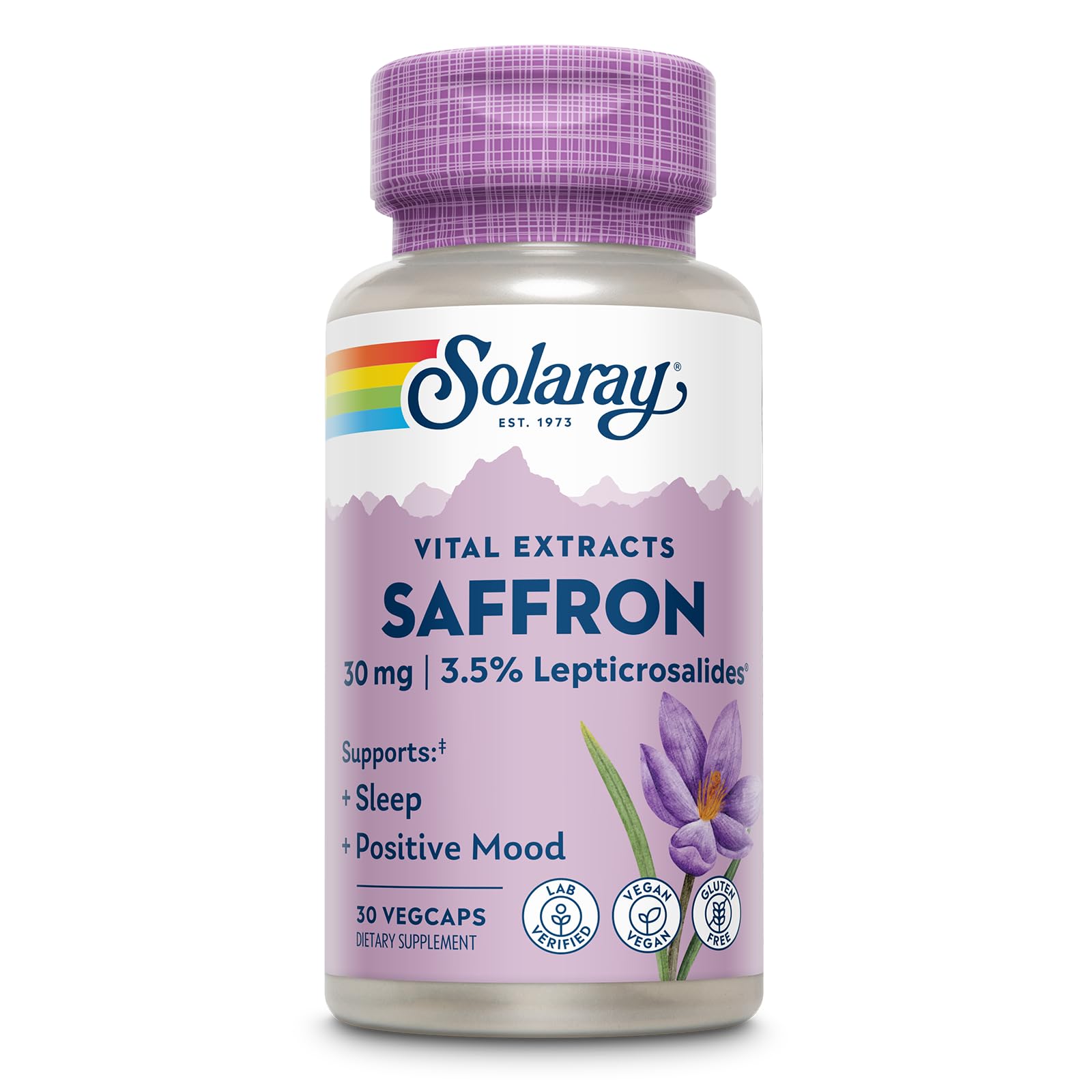 Solaray Saffron Extract for Sleep and Mood Support - Vegan

