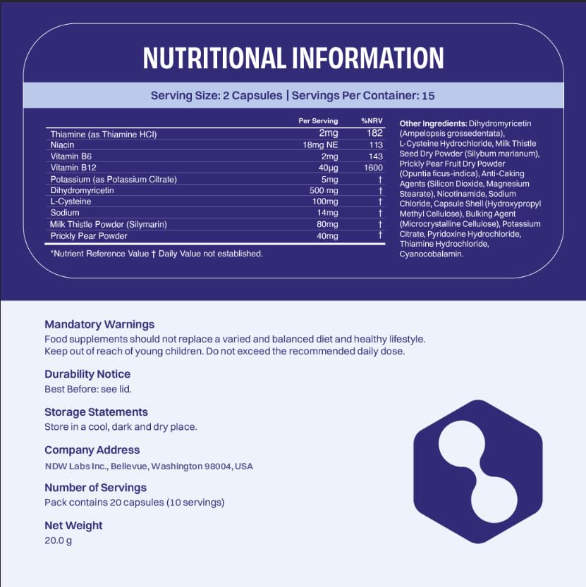 No Days Wasted DHM Detox | Liver Support

