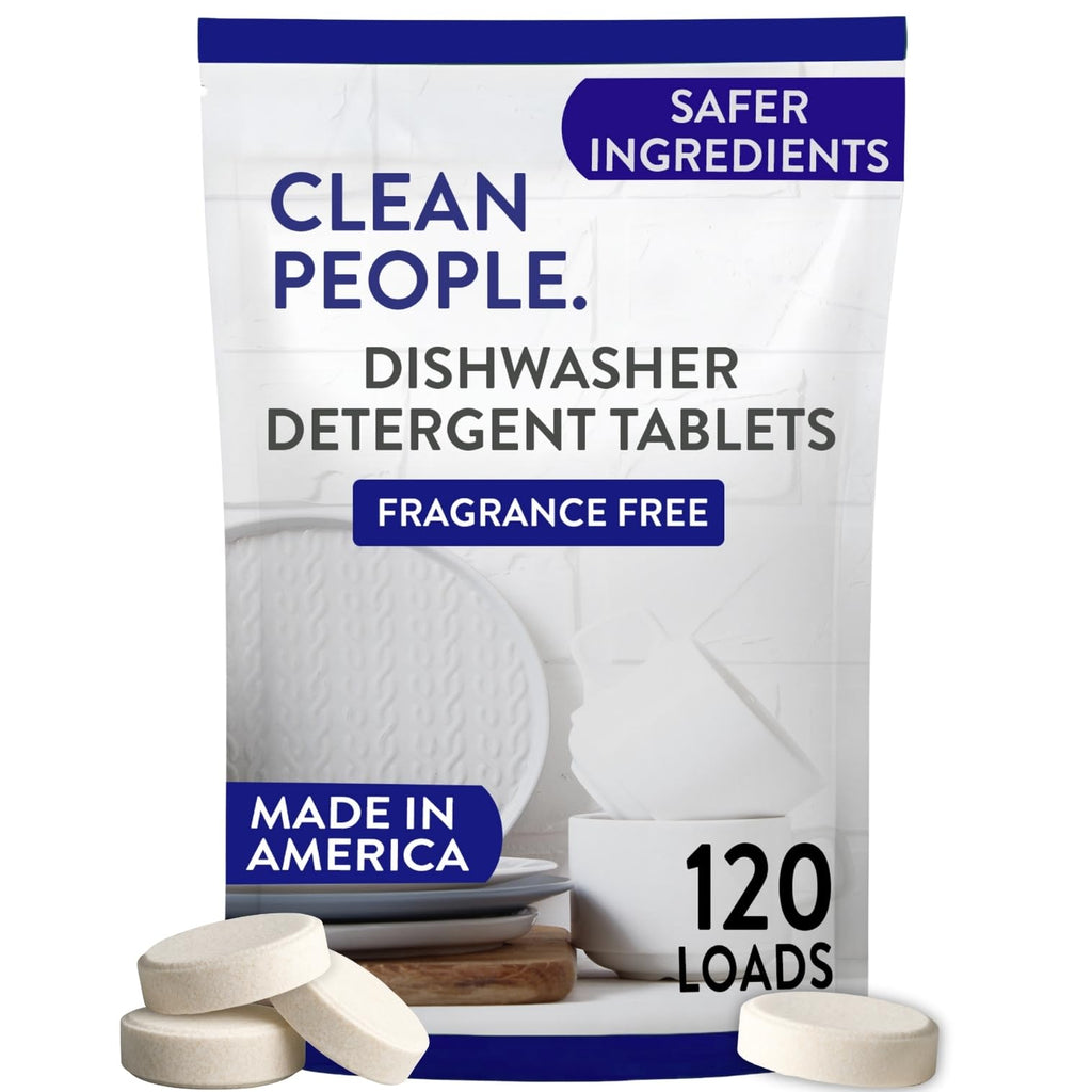 Clean People Dishwasher Detergent Tablets - Enzyme-Powered