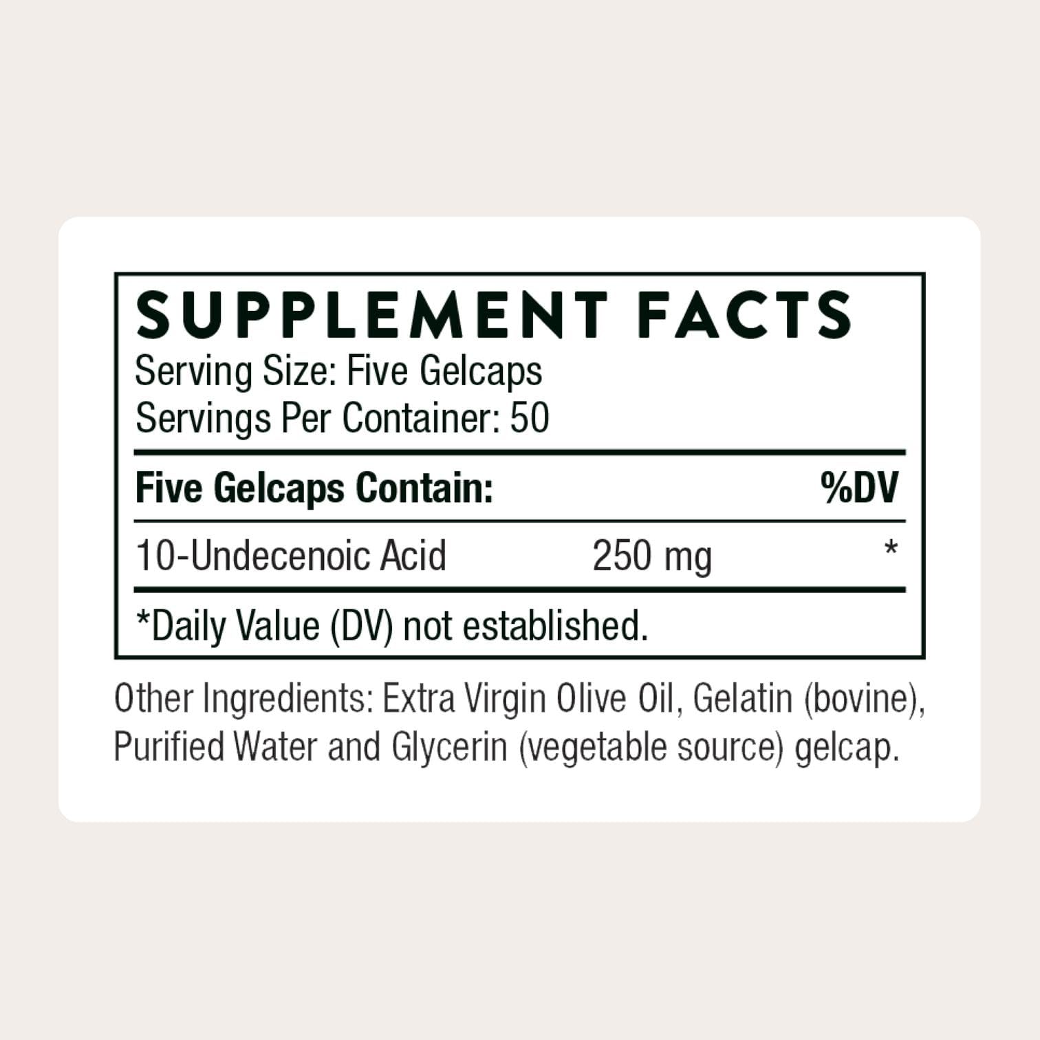 THORNE Undecylenic Acid for Gut & Vaginal Flora

