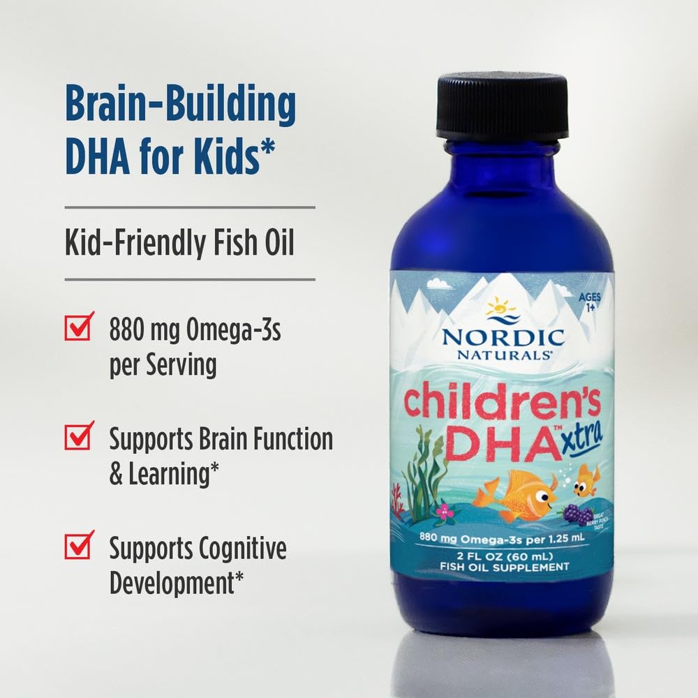 Nordic Naturals Children’s DHA Xtra BerryPunch Omega-3 for Kids

