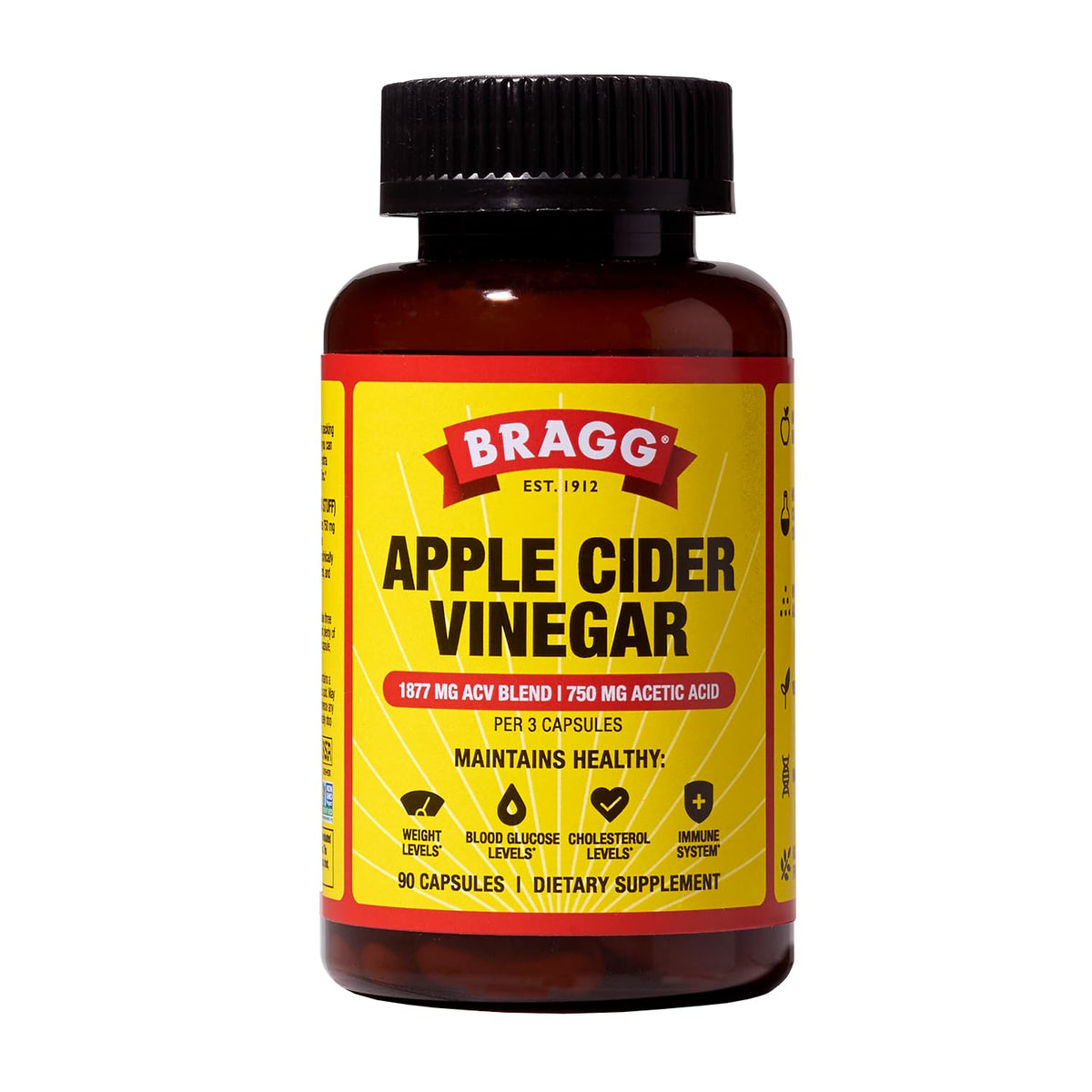 Bragg Apple Cider Vinegar Capsules with Vitamin D & Zinc