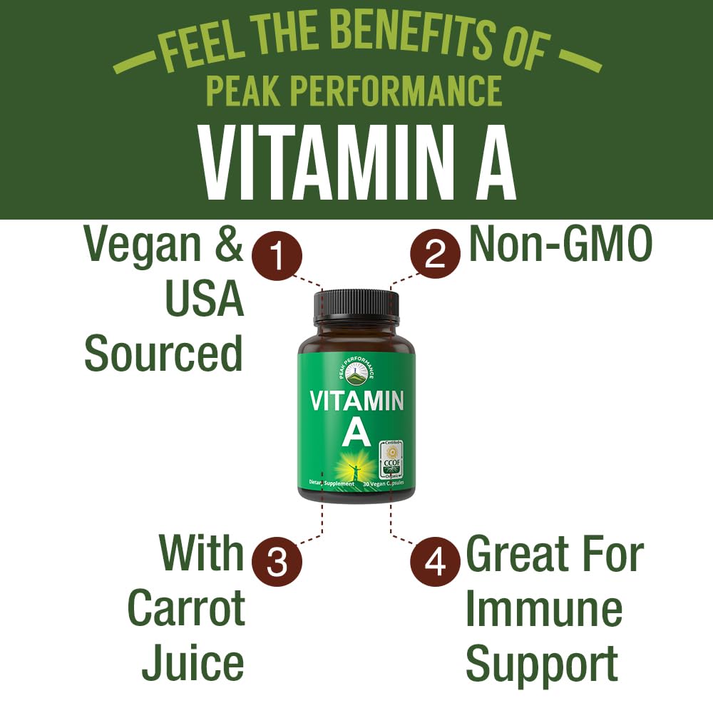 Vitamin A Supplement Organic 5000 IU – Vegan

