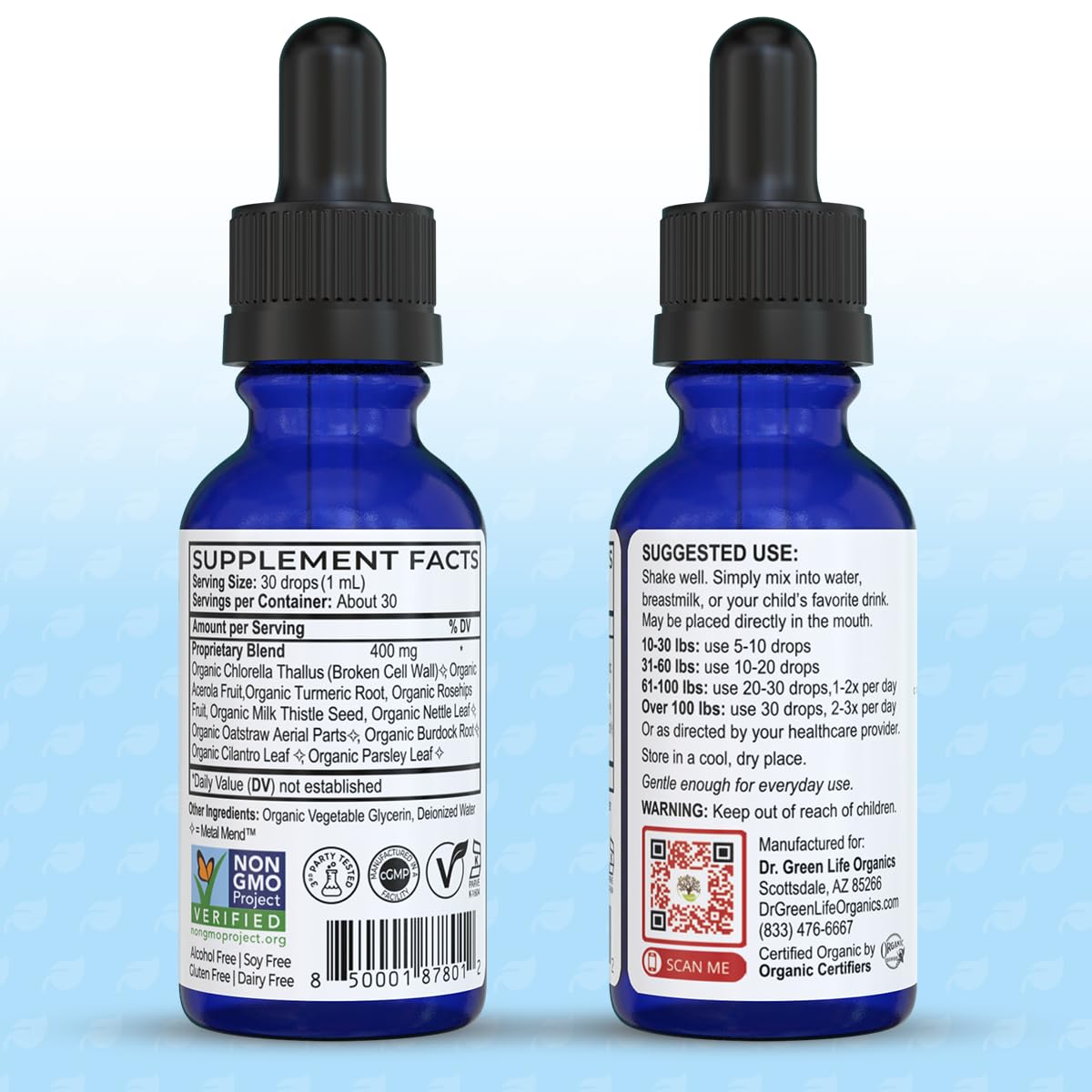 Dr. Green Mom Organic Detox Drops for Kids | Gentle

