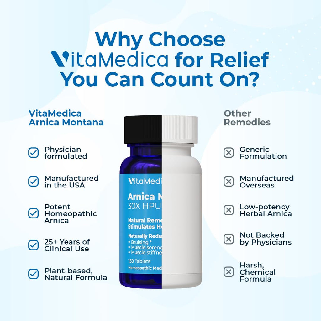 VitaMedica Arnica Montana 30X Tablets - Homeopathic Support

