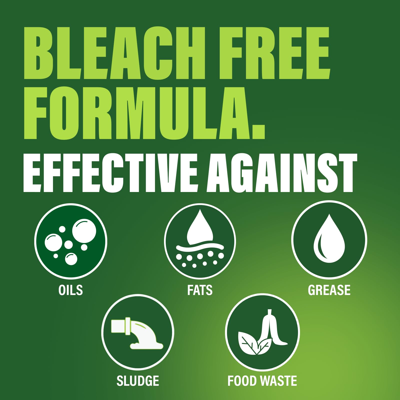 Green Gobbler Enzymatic Drain Cleaner for Grease & Septic


