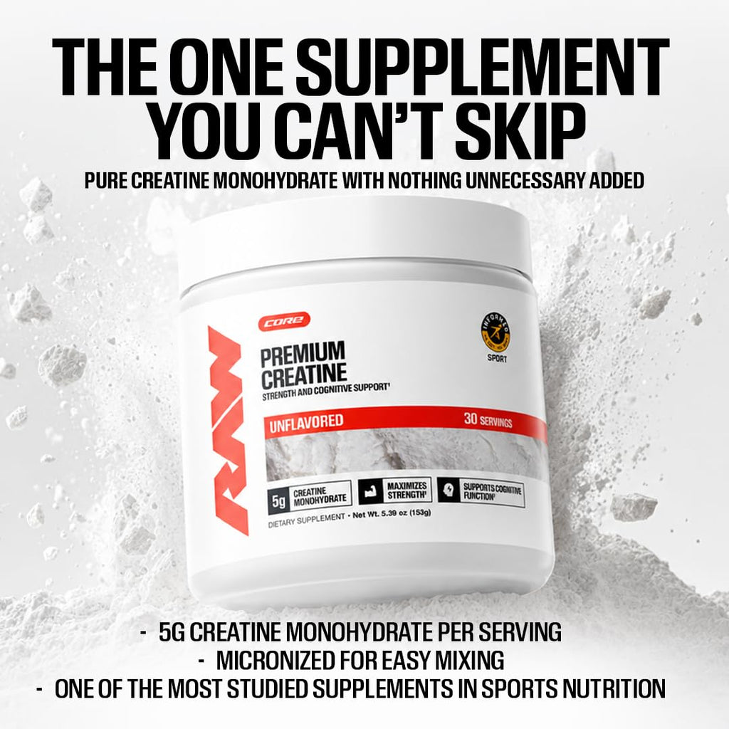 RAW Nutrition Creatine Monohydrate Powder – Micronized

