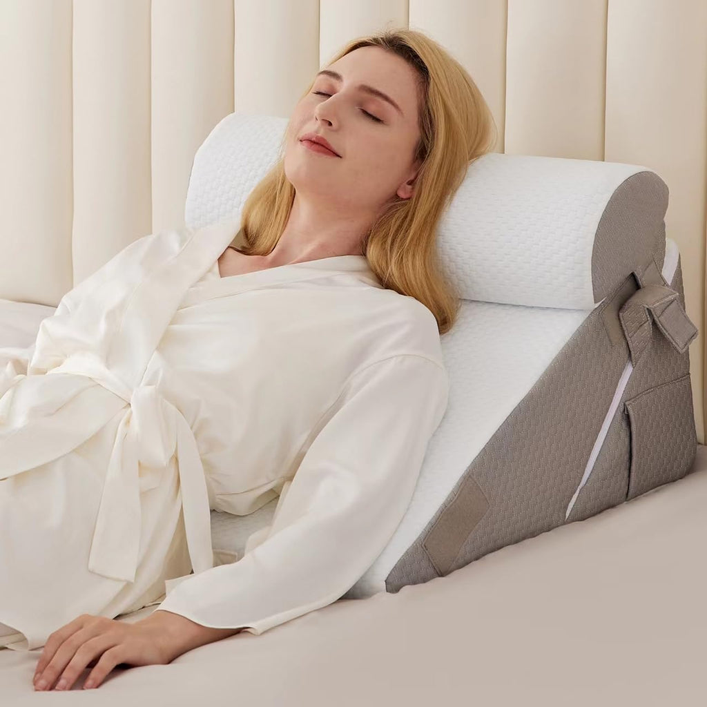 BIEEZZK Wedge Pillow Set for After Surgery & Acid Reflux

