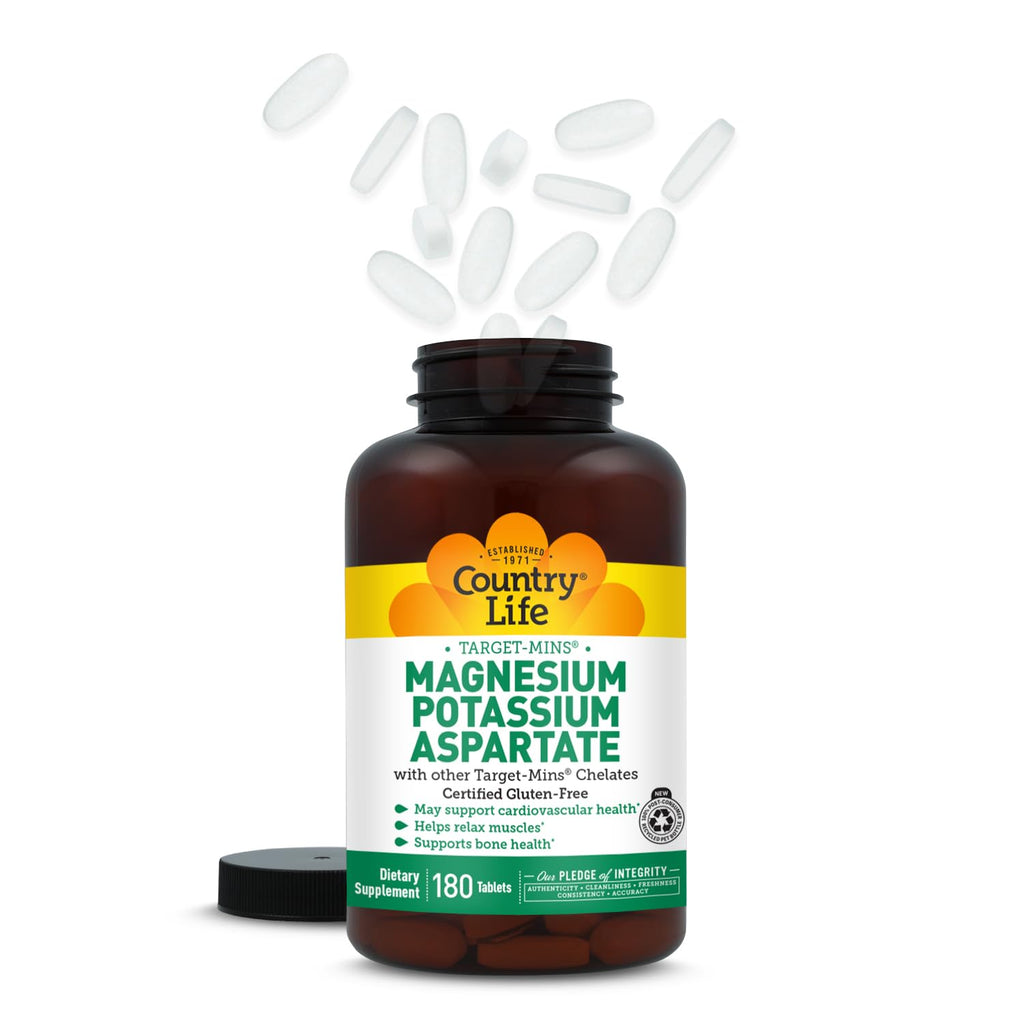Magnesium Potassium Aspartate Supplement by Country Life

