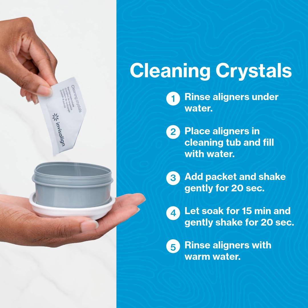 Invisalign Cleaning Crystals for Clear Aligners and Retainers

