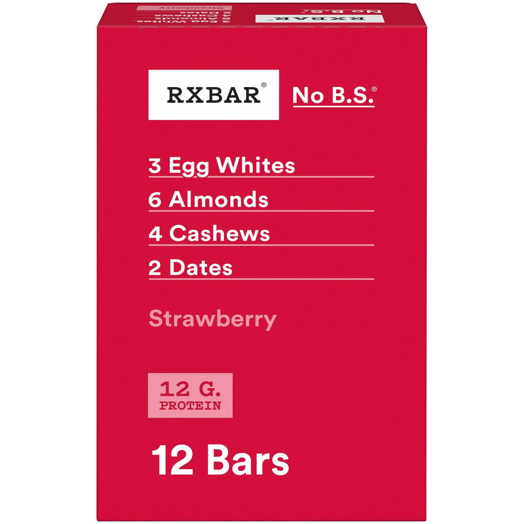 RXBAR Strawberry Protein Bars - Gluten Free Snack

