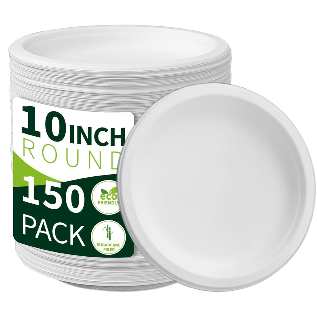 Compostable Sugarcane Paper Plates | Eco Dinnerware

