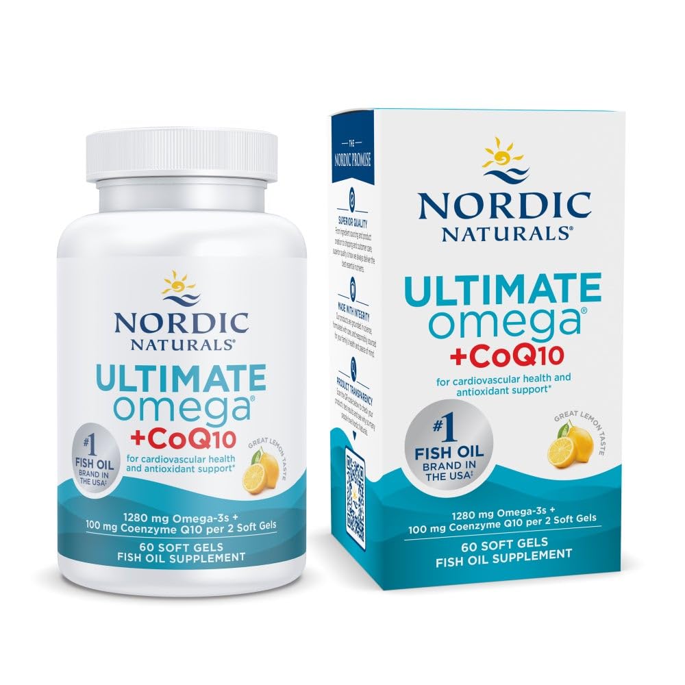 Nordic Naturals Ultimate Omega + CoQ10 Omega-3 Fish Oil

