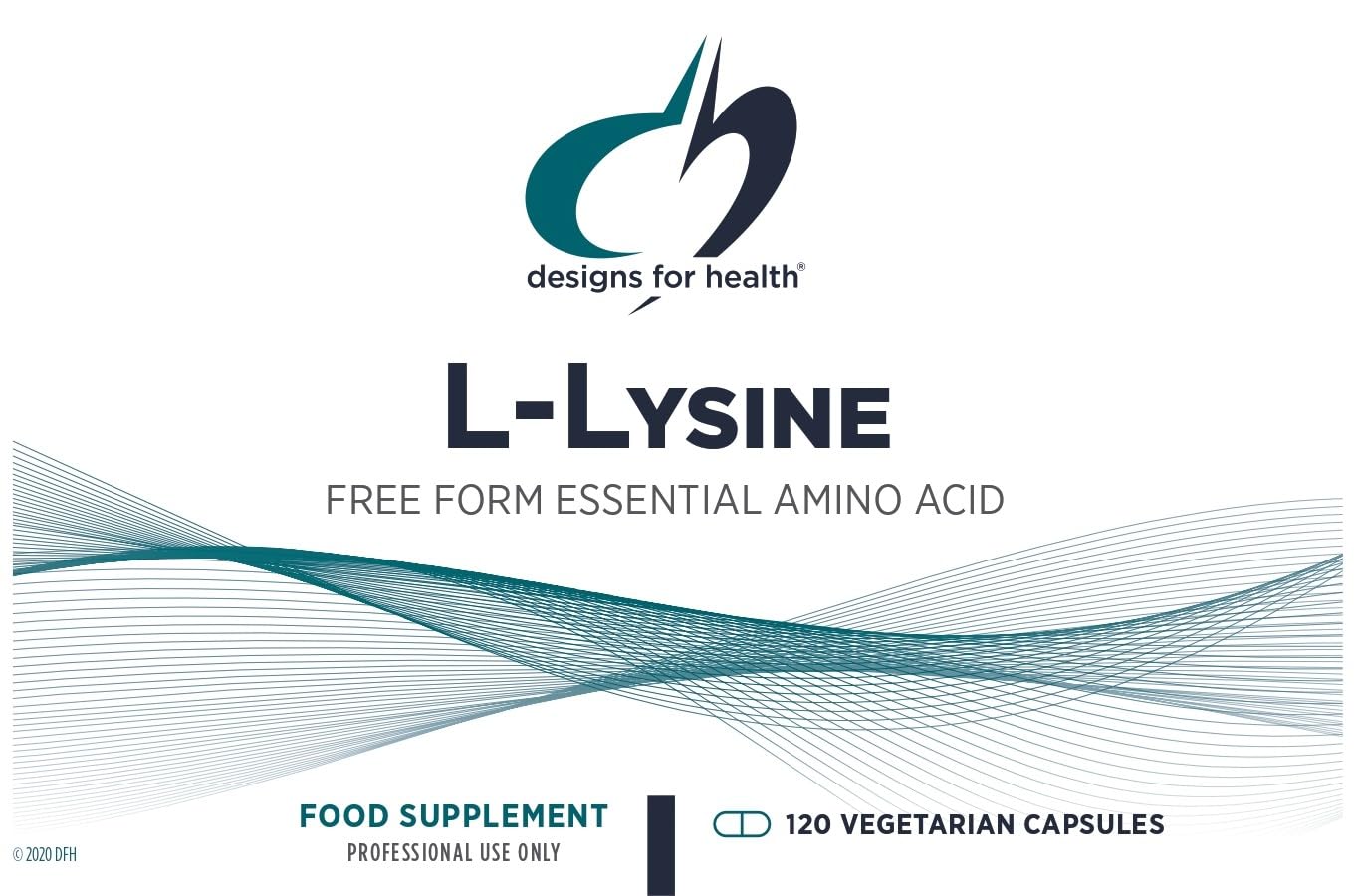 Designs for Health L-Lysine HCL Supplement for Immune & Bone Health

