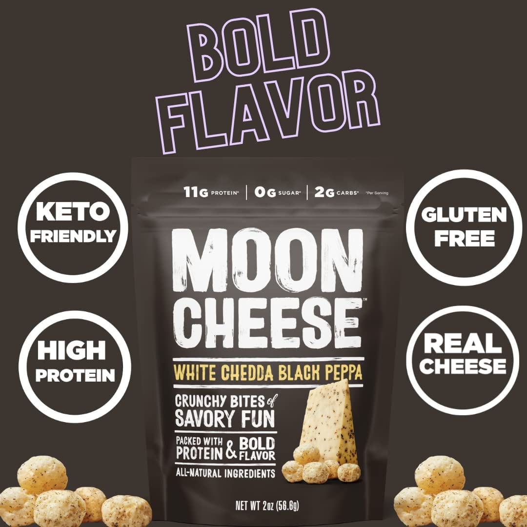 Moon Cheese Variety Pack - 100% Real Cheese Snack

