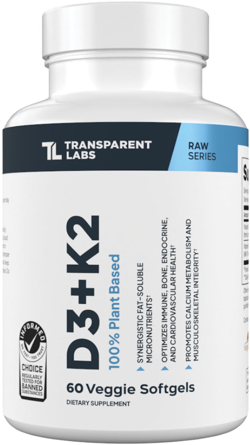 Transparent Labs Vitamin D3 K2 Supplement | Immune & Bone


