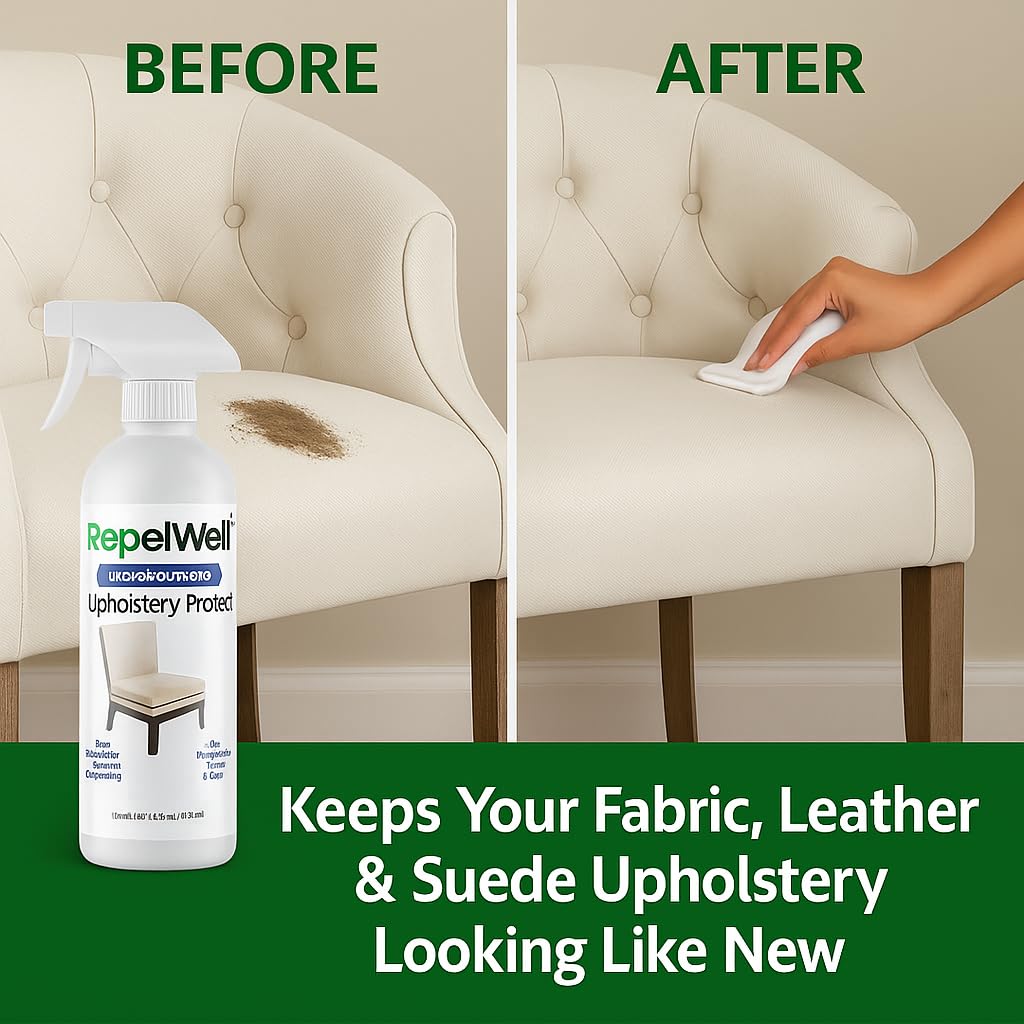 RepelWell Fabric & Leather Stain & Water Repellent Spray

