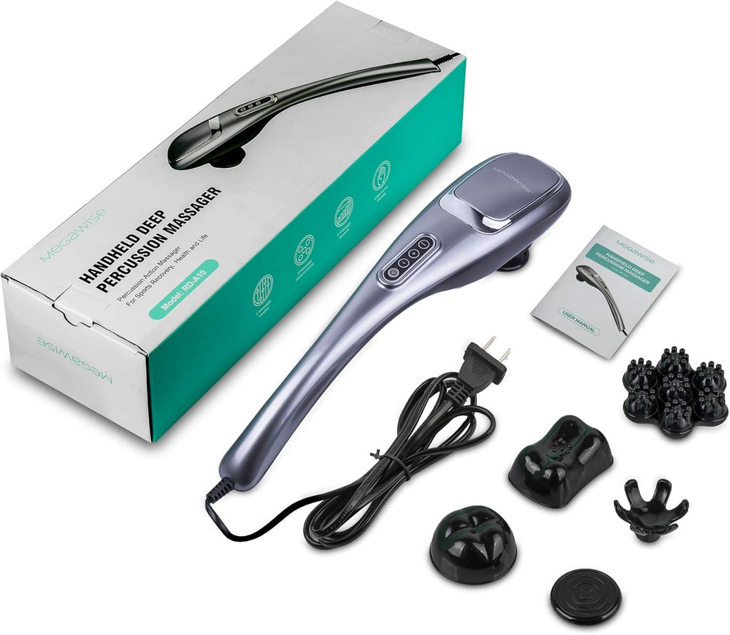 MEGAWISE Handheld Deep Tissue Massager – 3600 RPM

