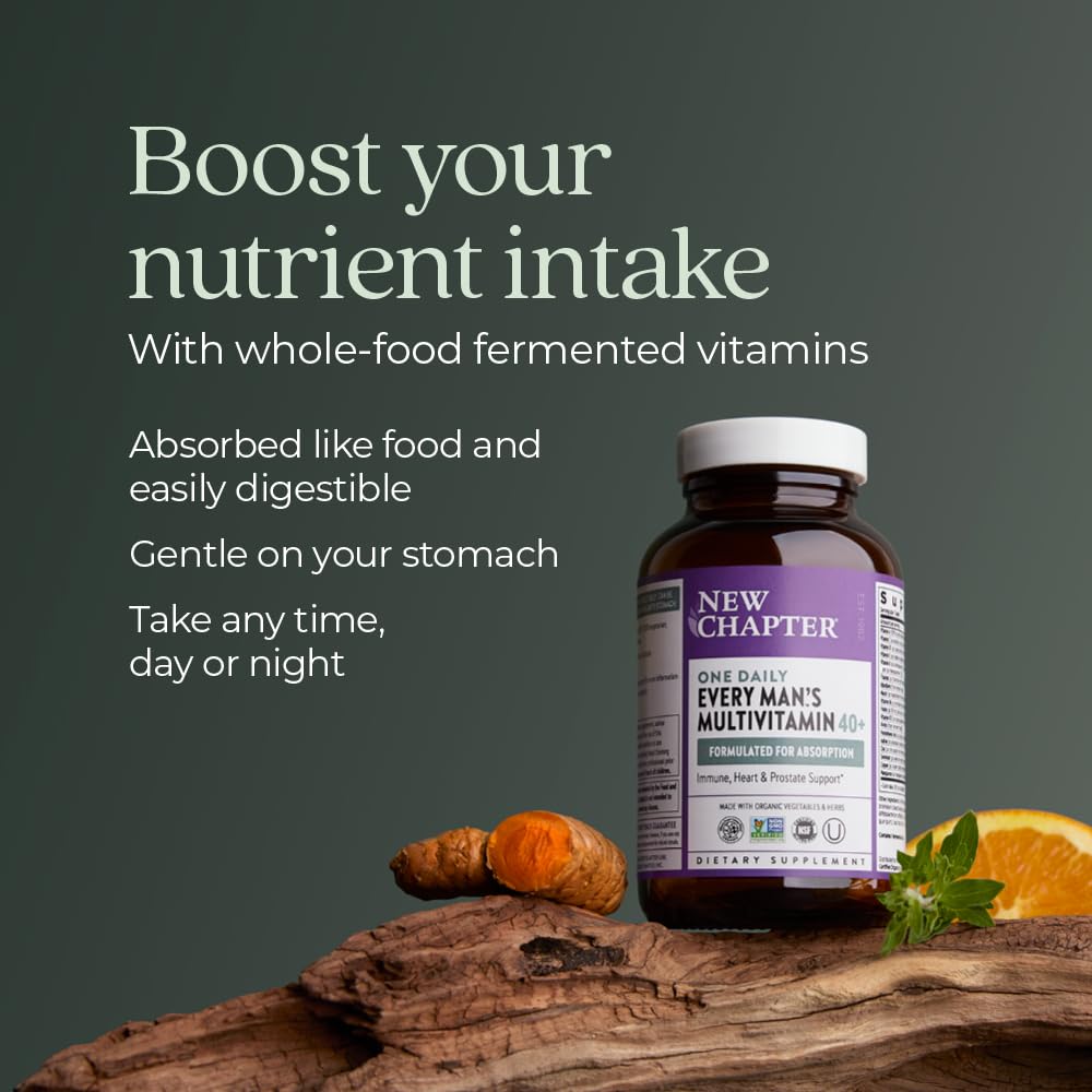 New Chapter One Daily Every Man's Multivitamin Immune Support

