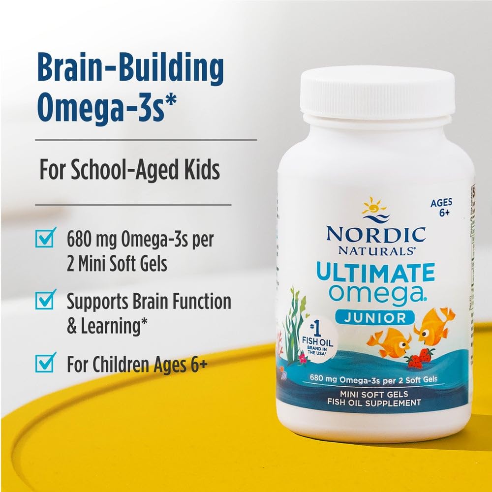 Ultimate Omega Jr. Strawberry Gels | Brain Health

