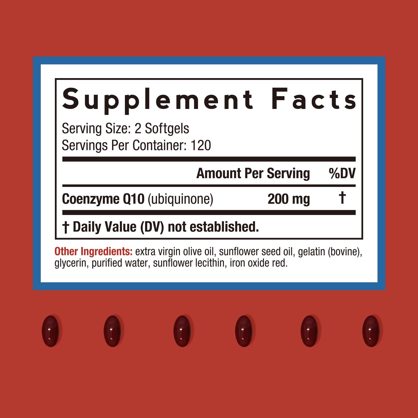 Doctor’s Recipes CoQ10 Softgels with Olive Oil 200 mg

