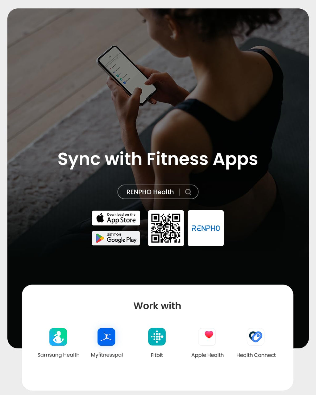 RENPHO Smart Body Scale with BMI & App Sync

