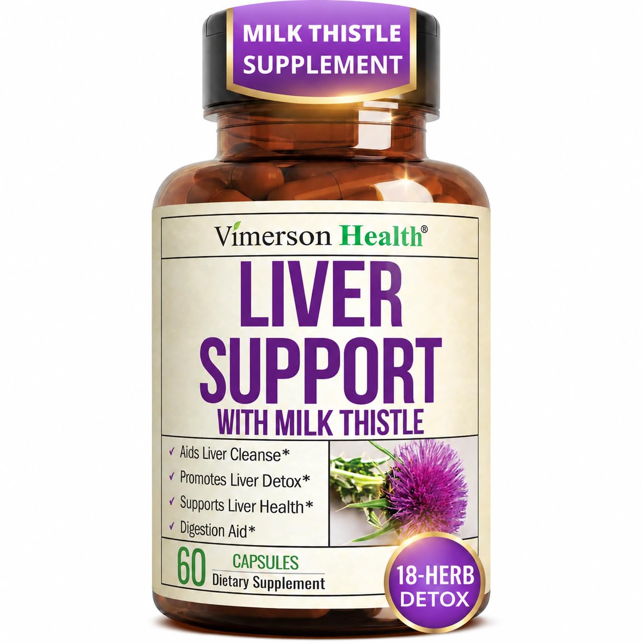 Liver Support Detox & Repair – Milk Thistle & Zinc

