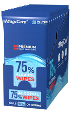 MagiCare 75% Ethyl Alcohol Unscented Hand Sanitizer Wipes

