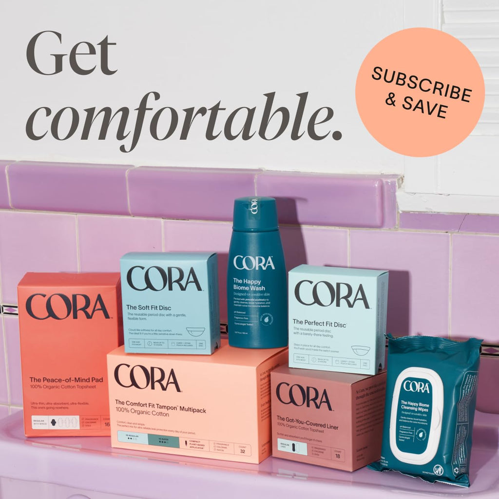 Cora Organic Cotton Tampons | Leak-Proof Comfort

