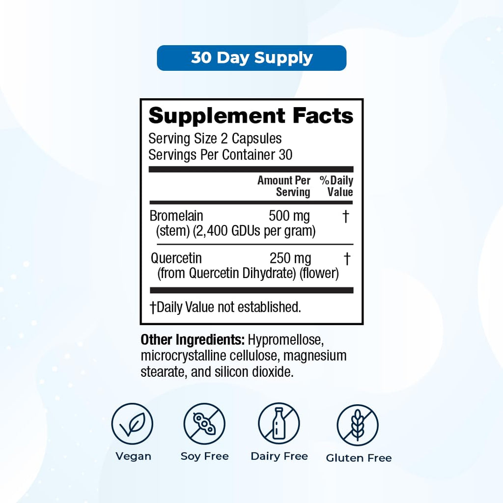 VitaMedica Bromelain & Quercetin - Immunity & Joint Support

