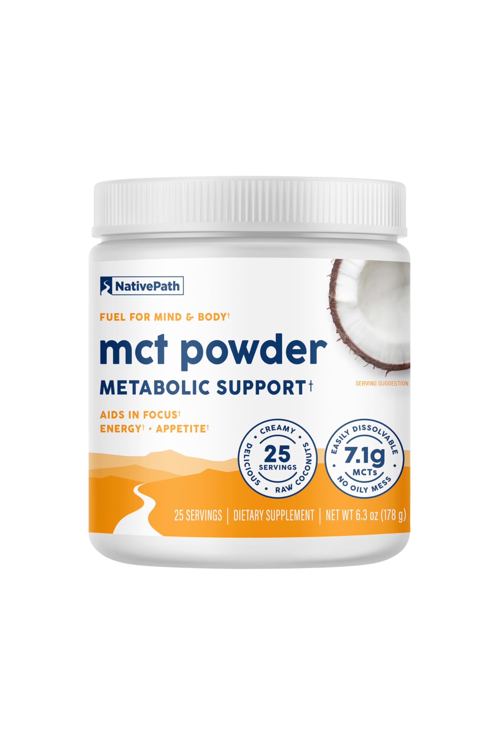 NativePath MCT Powder Unflavored for Keto Fuel

