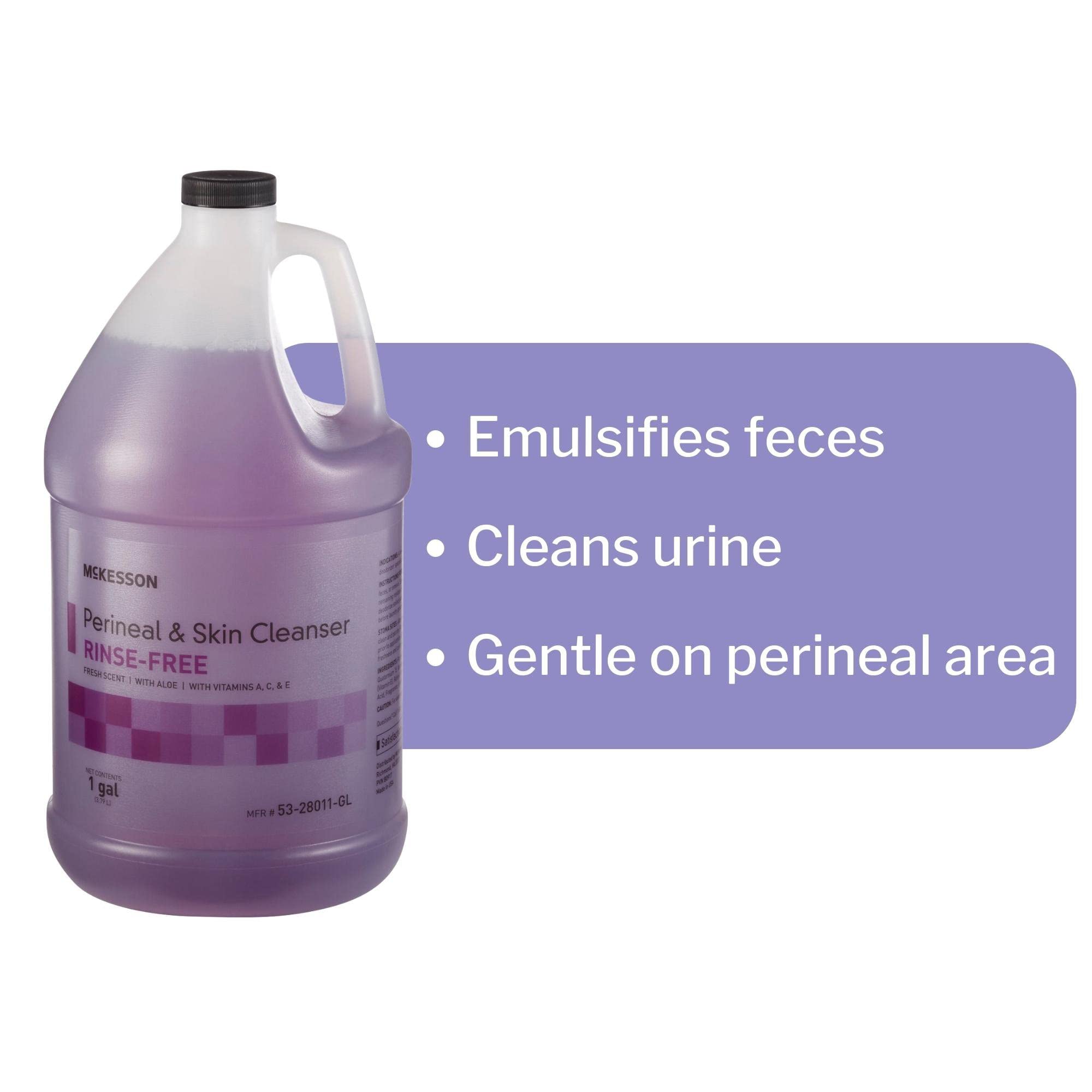 McKesson Perineal Skin Cleanser with Aloe – Rinse-Free Wash

