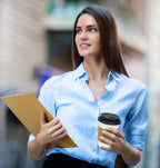 Ginkgo Disposable Coffee Cups with Lids and Sleeves

