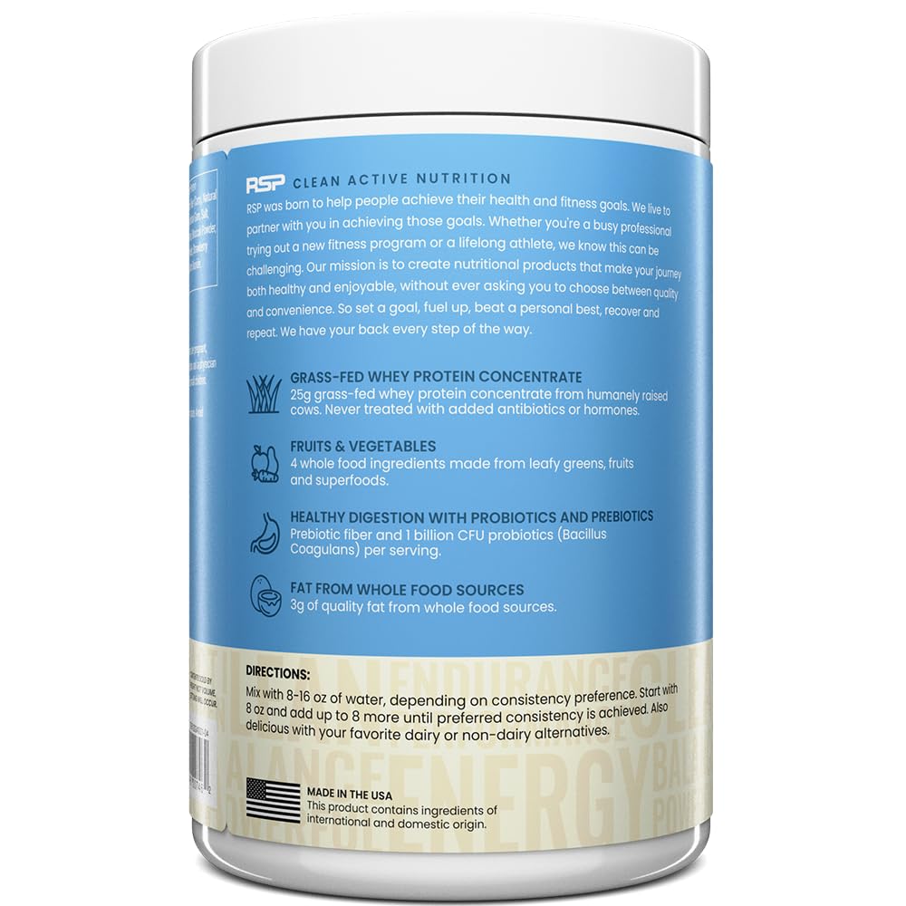 TrueFit High Fiber Protein Powder - Grass-Fed Whey

