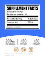 BulkSupplements CoQ10 200mg Softgels | Wellness Support

