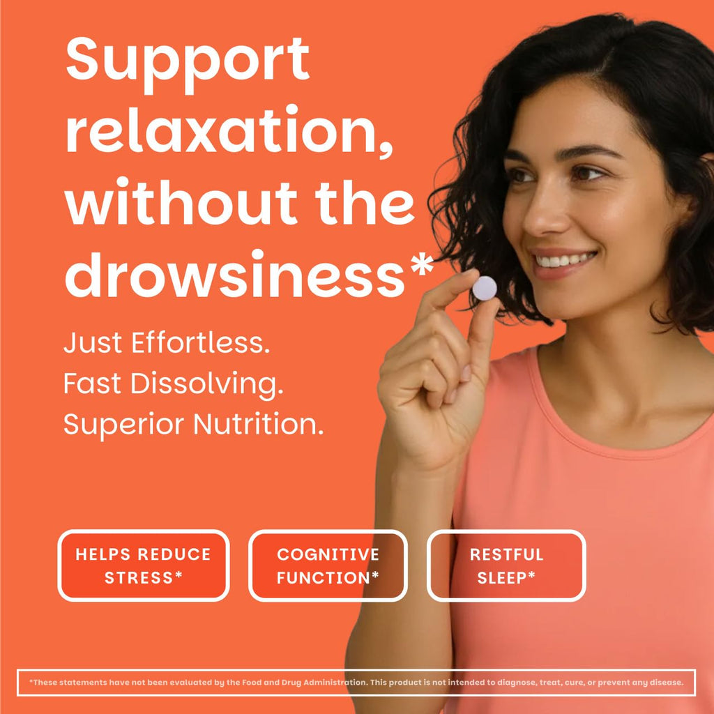 EZ Melts L-Theanine 200 mg – Stress & Relaxation

