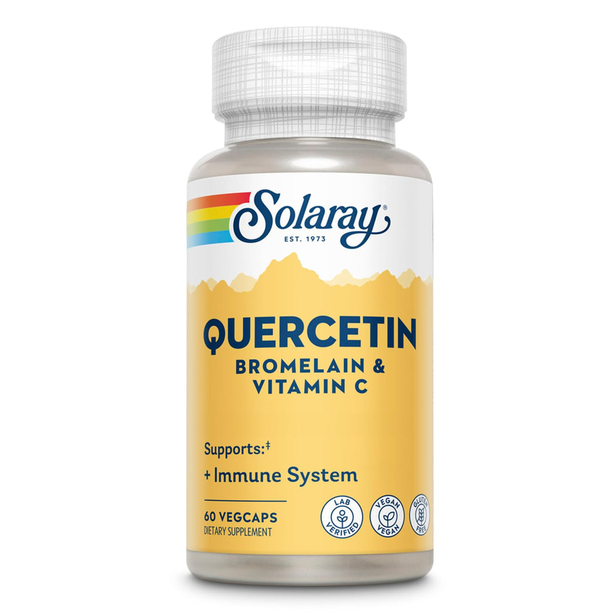 Solaray Quercetin Bromelain & Vitamin C Immune Support Supplement